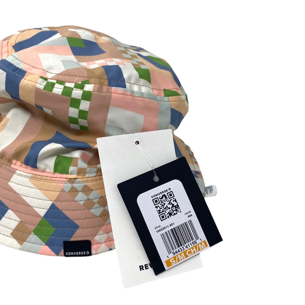 🔥HOT SALE🔥Converse Reversible Bucket Hat Multicolor Unisex Size 10023011-A01 - Picture 10 of 10